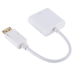 DisplayPort オス to VGA メス コンバーター、長さ: 20cm、DP オス to VGA メス 20cm ホワイト、DP オス to VGA メス ブラック
