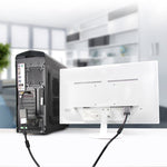 DisplayPort オス to VGA メス コンバーター、長さ: 20cm、DP オス to VGA メス 20cm ホワイト、DP オス to VGA メス ブラック