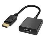 DisplayPort オス to HDMI メス アダプターケーブル、長さ: 20cm、DP オス to HDMI メス
