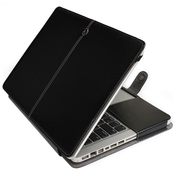 13.3インチMacBook Pro用スナップファスナー付きノートブックレザーケース