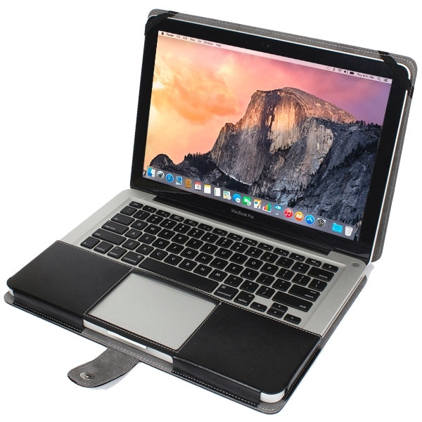13.3インチMacBook Pro用スナップファスナー付きノートブックレザーケース