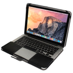 13.3インチMacBook Pro Retina用スナップファスナー付きノートパソコンレザーケース