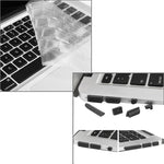 ENKAY Macbook Air 11.6インチ (USバージョン) / A1370 / A1465 Hat-Prince 3-in-1 フロストハードシェルプラスチック保護ケース キーボードガード＆ポートダストプラグ付き
