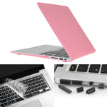 ENKAY Macbook Air 11.6インチ (USバージョン) / A1370 / A1465 Hat-Prince 3-in-1 フロストハードシェルプラスチック保護ケース キーボードガード＆ポートダストプラグ付き