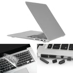 ENKAY Macbook Air 11.6インチ (USバージョン) / A1370 / A1465 Hat-Prince 3-in-1 フロストハードシェルプラスチック保護ケース キーボードガード＆ポートダストプラグ付き