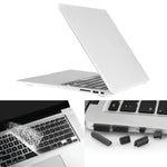 ENKAY Macbook Air 11.6インチ (USバージョン) / A1370 / A1465 Hat-Prince 3-in-1 フロストハードシェルプラスチック保護ケース キーボードガード＆ポートダストプラグ付き