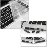 ENKAY Macbook Air 13.3インチ (USバージョン) / A1369 / A1466用 Hat-Prince 3-in-1 クリスタルハードシェルプラスチック保護ケース、キーボードガード＆ポートダストプラグ付き