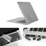 ENKAY Macbook Air 13.3インチ (USバージョン) / A1369 / A1466用 Hat-Prince 3-in-1 クリスタルハードシェルプラスチック保護ケース、キーボードガード＆ポートダストプラグ付き