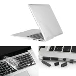 ENKAY Macbook Air 13.3インチ (USバージョン) / A1369 / A1466用 Hat-Prince 3-in-1 クリスタルハードシェルプラスチック保護ケース、キーボードガード＆ポートダストプラグ付き