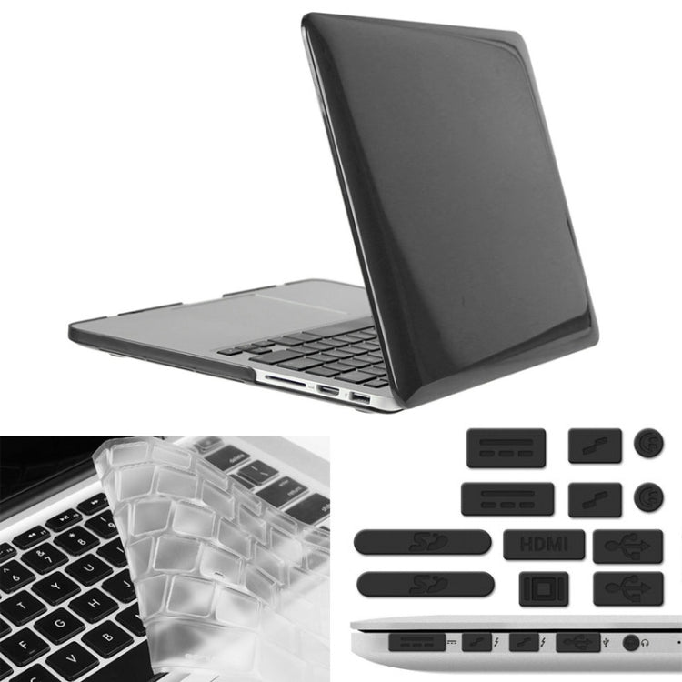 ENKAY Macbook Pro Retina 13.3インチ（米国版）/ A1425 / A1502 Hat-Prince 3-in-1 クリスタルハードシェルプラスチック保護ケース キーボードガード＆ポートダストプラグ付き