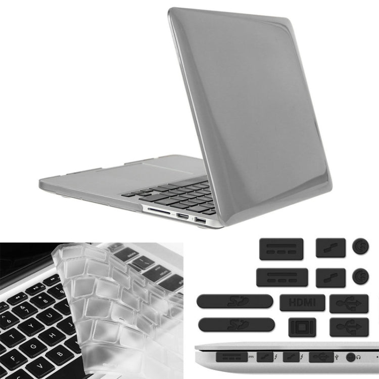 ENKAY Macbook Pro Retina 13.3インチ（米国版）/ A1425 / A1502 Hat-Prince 3-in-1 クリスタルハードシェルプラスチック保護ケース キーボードガード＆ポートダストプラグ付き