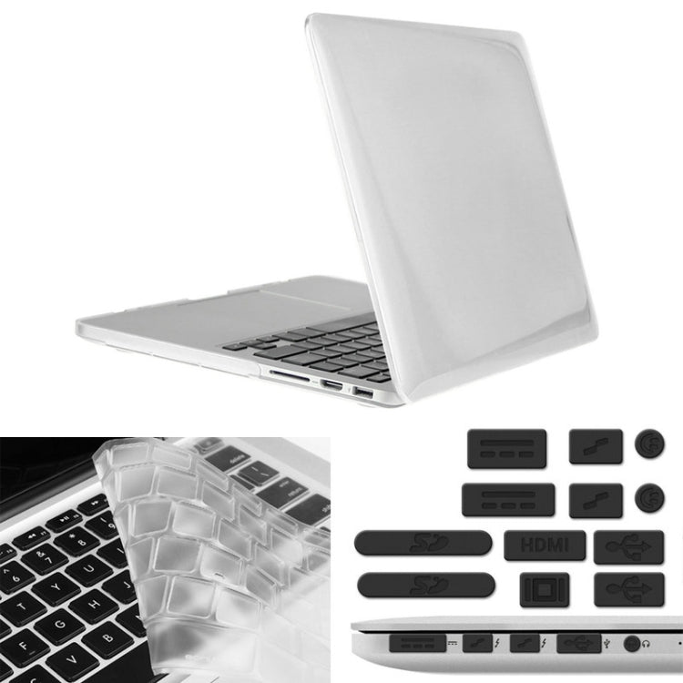 ENKAY Macbook Pro Retina 13.3インチ（米国版）/ A1425 / A1502 Hat-Prince 3-in-1 クリスタルハードシェルプラスチック保護ケース キーボードガード＆ポートダストプラグ付き