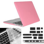 ENKAY Macbook Pro Retina 15.4インチ（USバージョン）/ A1398 Hat-Prince 3-in-1 フロストハードシェルプラスチック保護ケース キーボードガード＆ポートダストプラグ付き