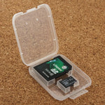 100個入り 透明プラスチック収納カードボックス SDカード + マイクロSDカード(TFカード)用、SD+TFカード