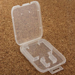100個入り 透明プラスチック収納カードボックス SDカード + マイクロSDカード(TFカード)用、SD+TFカード