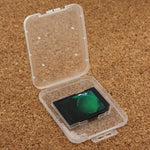 100個入り 透明プラスチック収納カードボックス SDカード + マイクロSDカード(TFカード)用、SD+TFカード