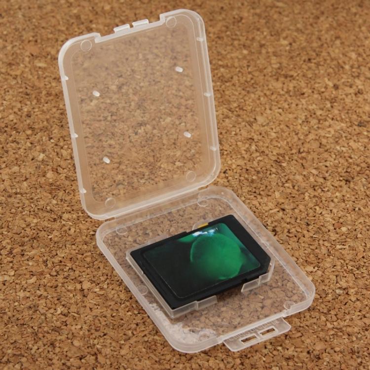 100個入り 透明プラスチック収納カードボックス SDカード + マイクロSDカード(TFカード)用、SD+TFカード
