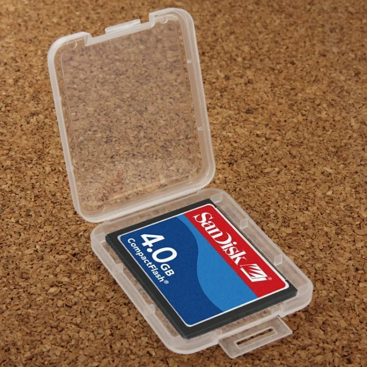 100個入り 透明プラスチック収納カードボックス コンパクトフラッシュカード / CFカード用、CFカード