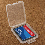 100Pcs Transparent Plastic Storage Card Box for Compact Flash Card / CF Card, CF Card