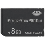 8GB メモリースティックプロデュオカード (100% 実容量)、8GB