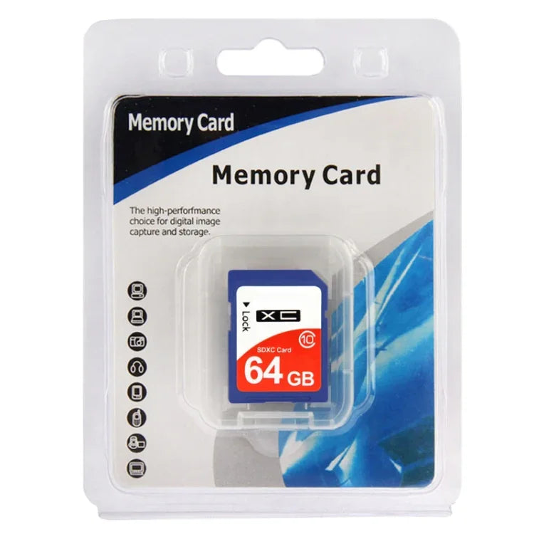 64GB 高速クラス10 SDHC カメラメモリーカード (100% 実容量)、64GB