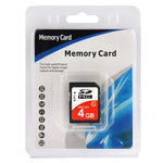 4GB 高速クラス10 SDHC カメラメモリーカード (100% 実容量)、4GB