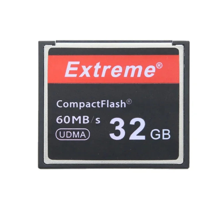 32GB エクストリームコンパクトフラッシュカード、400X 読み取り速度、最大60 MB/S (100% 実容量)、32GB