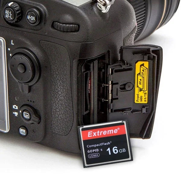 16GB エクストリームコンパクトフラッシュカード、400X 読み取り速度、最大60 MB/S (100% 実容量)、16GB