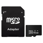 16GB 高速クラス10 マイクロSD(TF)メモリーカード 台湾製、書き込み: 8mb/s、読み取り: 12mb/s (100% 実容量)、16GB 裸カード