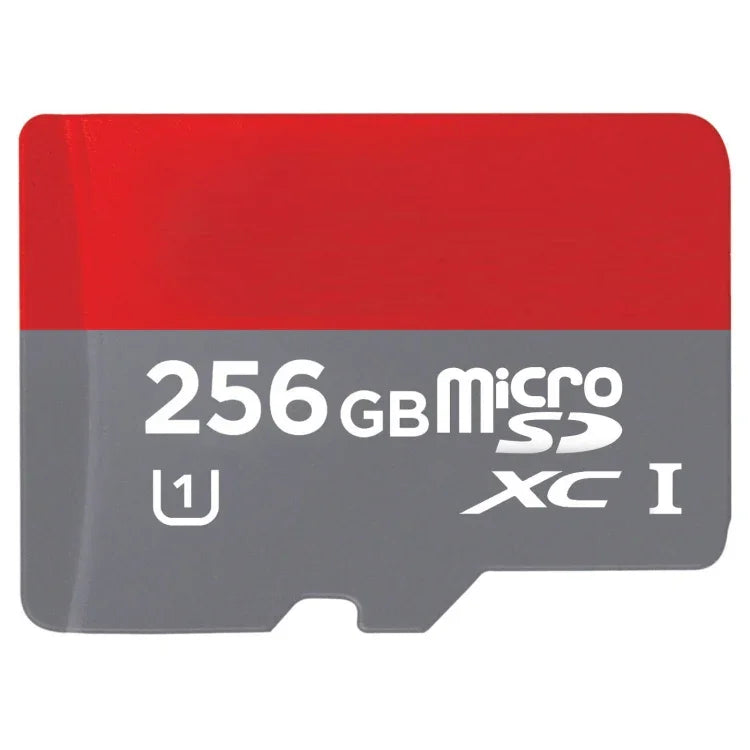 256GB高速クラス10 TF/Micro SDHC UHS-1(U1)メモリーカード、書き込み速度: 15mb/s、読み取り速度: 30mb/s（100%実容量）