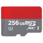 256GB高速クラス10 TF/Micro SDHC UHS-1(U1)メモリーカード、書き込み速度: 15mb/s、読み取り速度: 30mb/s（100%実容量）