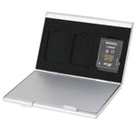 2個セット 3枚収納可能メモリーカード保護ケースボックス SDカード用、サイズ: 93mm (L) x 62mm (W) x 10mm (H)