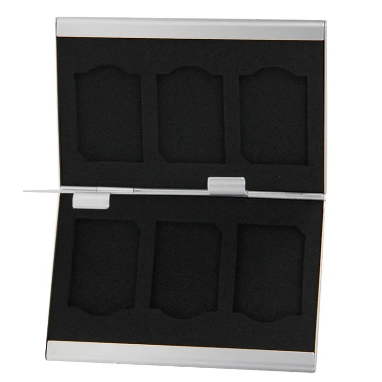 2個セット 3枚収納可能メモリーカード保護ケースボックス SDカード用、サイズ: 93mm (L) x 62mm (W) x 10mm (H)