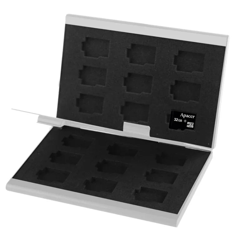 2個セット 9枚収納可能メモリーカード保護ケースボックス TFカード用、サイズ: 93mm (L) x 62mm (W) x 10mm