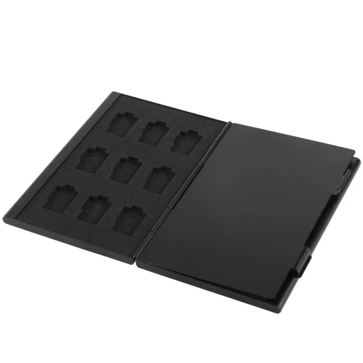 2個セット 9枚収納可能メモリーカード保護ケースボックス TFカード用、サイズ: 93mm (L) x 62mm (W) x 10mm