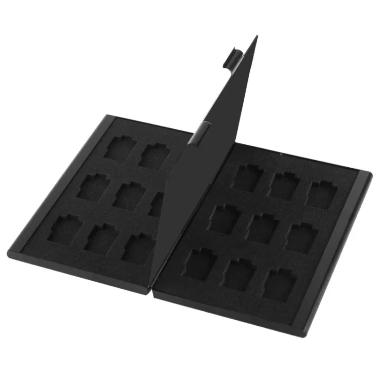 2個セット 9枚収納可能メモリーカード保護ケースボックス TFカード用、サイズ: 93mm (L) x 62mm (W) x 10mm