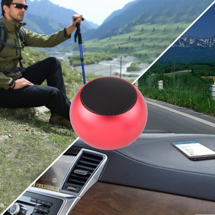 ミニメタルワイヤレスBluetoothスピーカー ハンズフリー、LEDインジケーター付き