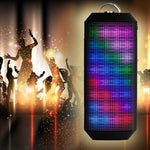 YM-339 2 x 5W Bluetoothスピーカー LEDライト付き、TFカード対応