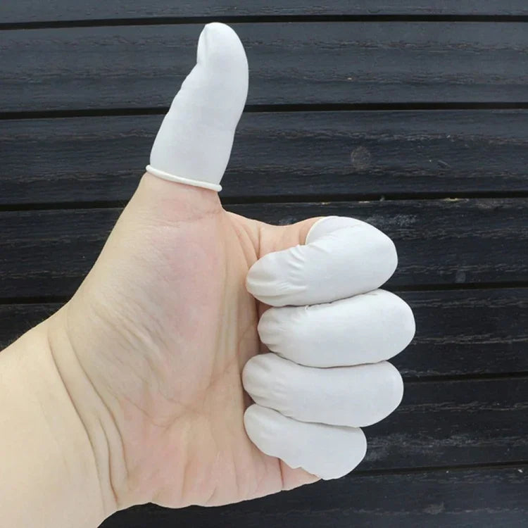 50個/袋 ラテックス静電気防止指サック、2x6cm