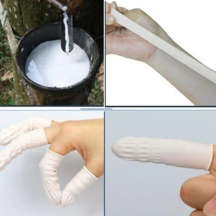 50個/袋 ラテックス静電気防止指サック、2x6cm