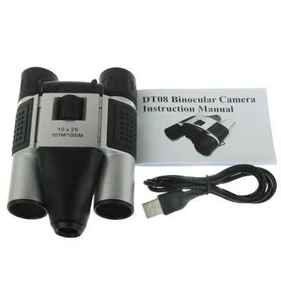 10×25mm 5 in 1 (Binocular Camera + Video Camera + Digital Camera + PC Cam + TF Card Reader) Digital Camera Binoculars,  Field of View: 101m/1000m, Size: 135 × 100 × 24mm, 10X25