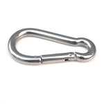 M7ステンレススチールカラビナスプリングフック多機能登山バックルロックキャンプフックロープ、内径: 6.84mm、M7