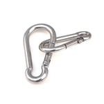M7ステンレススチールカラビナスプリングフック多機能登山バックルロックキャンプフックロープ、内径: 6.84mm、M7