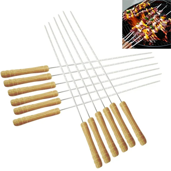 12本セット 屋外キャンプ用バーベキュー串 長さ：30cm