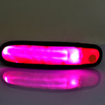 バッテリーパワーグロースティッククリップオンマーカーポリマーストリップLEDライト懐中電灯、LEDマゼンタ、LEDグリーン、LEDオレンジ