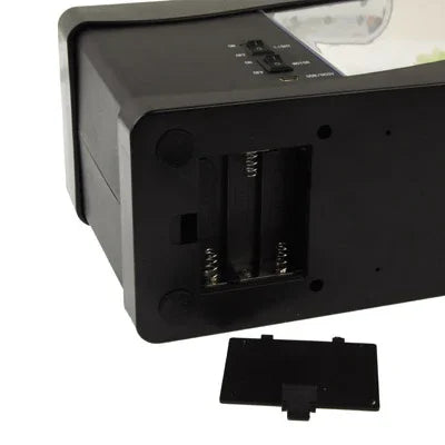 USBデスクトップ水槽 ミニ魚タンク 流水付き 6LEDライト搭載、LCD時計表示 カレンダー、時間、アラーム機能付き（水容量1.5クォート）