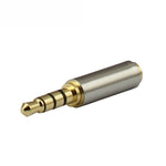 3.5mm 4ピン オーディオジャックコネクター から 2.5mm 4ピン アダプター（10個入りパッケージ、価格は10個分）、3.5mm オス から 2.5mm メス
