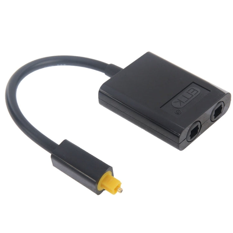 EMK デジタル Toslink 光ファイバー オーディオスプリッター 1対2 ケーブルアダプター DVDプレーヤー用、1対2