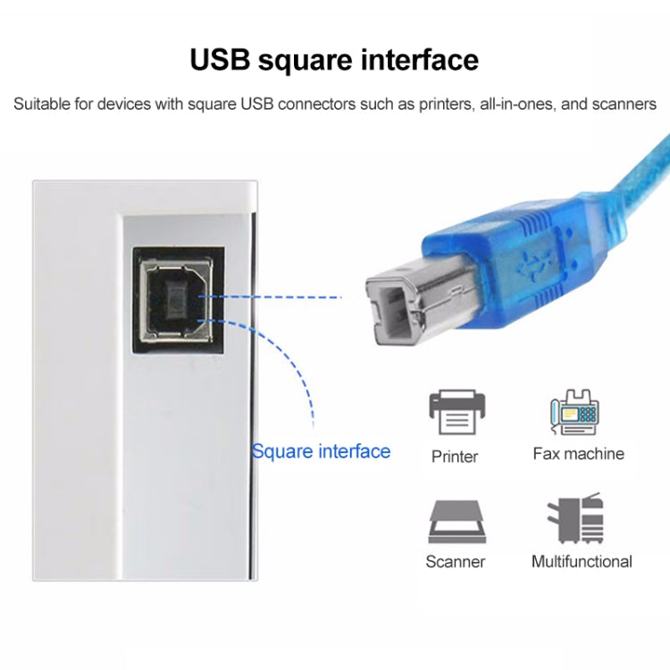 USB 2.0 プリンター延長 AM から BM ケーブル、長さ：1.8m、長さ：1.8m