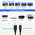 USB 2.0 プリンター延長 AM to BM ケーブル、長さ: 5m、長さ: 5m